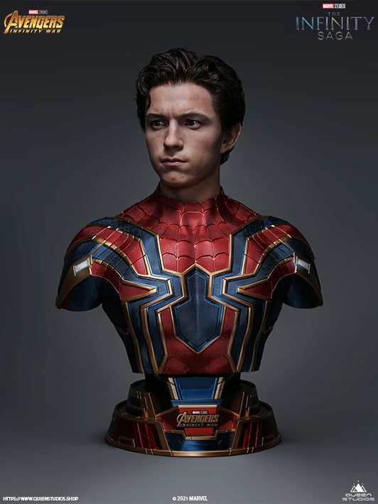 Queen Studios Iron Spider-Man 1/1 Life-size Bust – Heroes