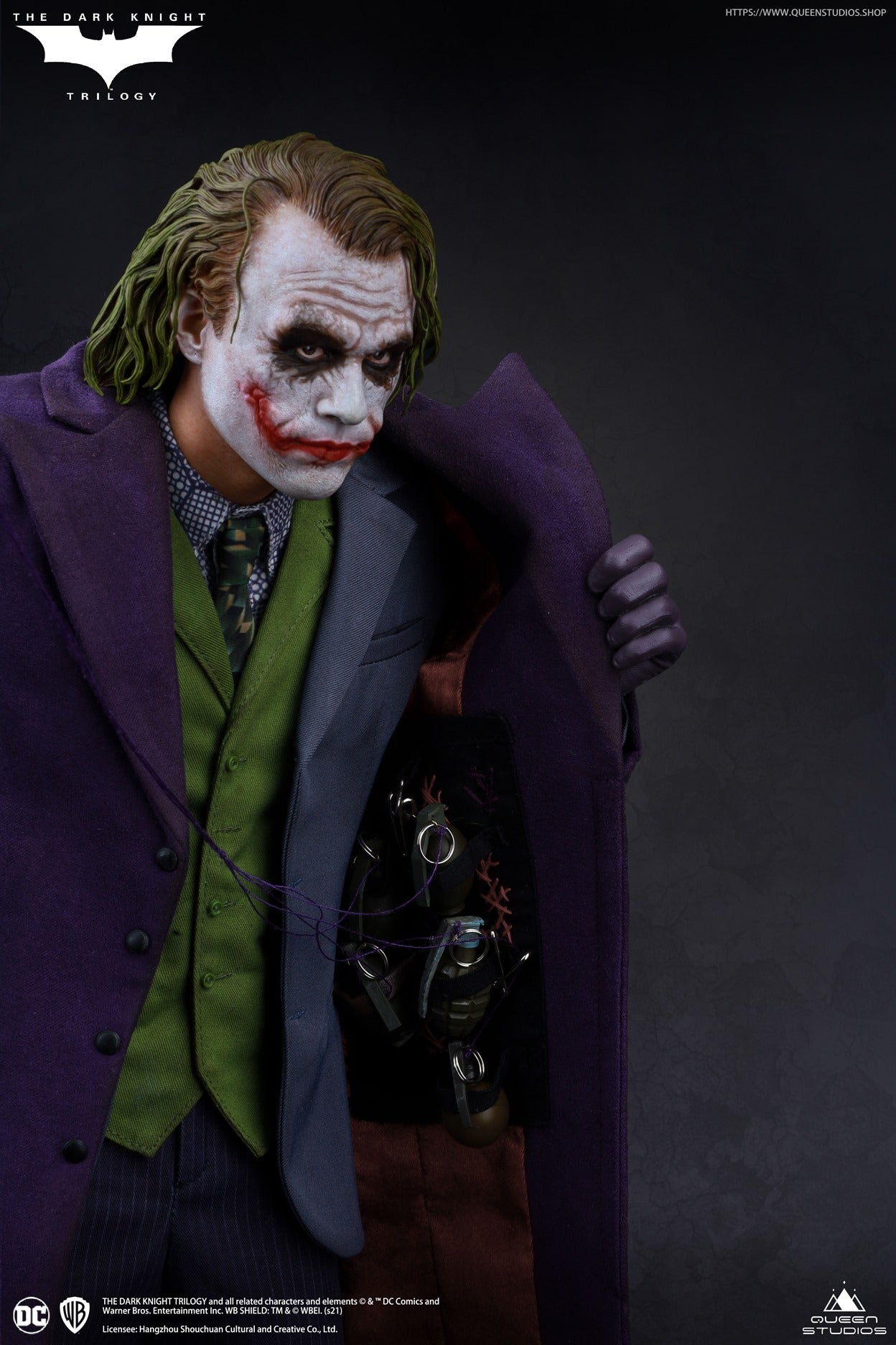 Queen Studios Heath Ledger Joker (The Dark Knight) 1:4 Scale