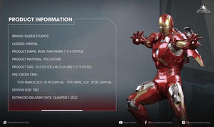 Queens Studio Iron Man Mark VII 1:4 Scale Statue