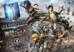 Prime 1 Studio Eren, Mikasa, & Armin (Attack on Titan) (Regular Version) 1/4 Scale Statue