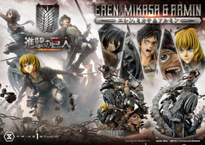 Prime 1 Studio Eren, Mikasa, & Armin (Attack on Titan) (Regular Version) 1/4 Scale Statue