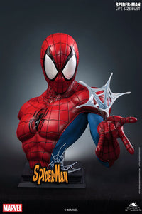 Queen Studios Spider-man Blue/Red 1:1 Scale Lifesize Bust