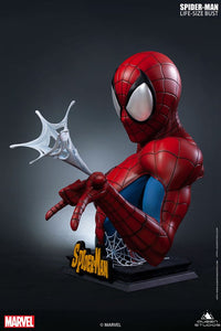 Queen Studios Spider-man Blue/Red 1:1 Scale Lifesize Bust