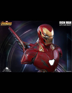 Queen Studios Iron Man MK50 (Damaged Version) 1:1 Scale Lifesize Bust