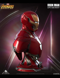 Queen Studios Iron Man MK50 (Clean Version) 1:1 Scale Lifesize Bust