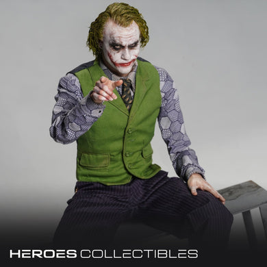 Queen Studios InArt Heath Ledger Joker (Sculpted Hair - 2 Figures) (Premium Version) 1/6 Scale Statue